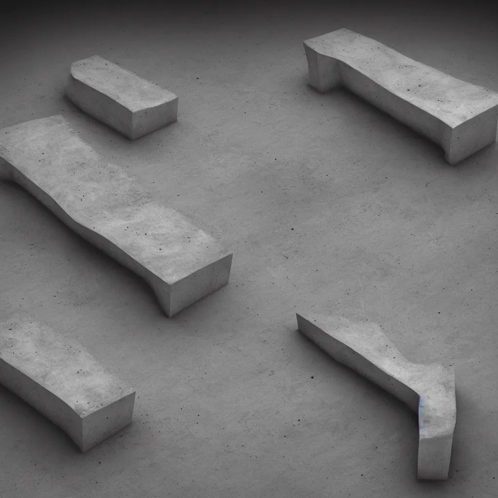 Prompt: insanely detailed concrete bench, wooden top, minimal, dramatic lighting and composition, trending on artstation, concept art