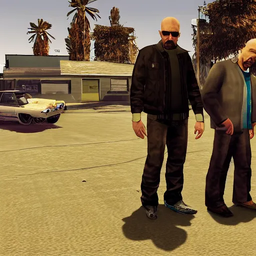 Hector Salamanca from Better Call Saul as a GTA | Stable Diffusion