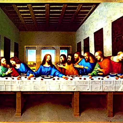 Image similar to the last supper by leonardo da vinci