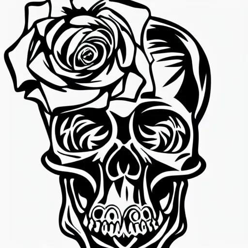 Rose Tattoo Vector Stock Photos and Images - 123RF