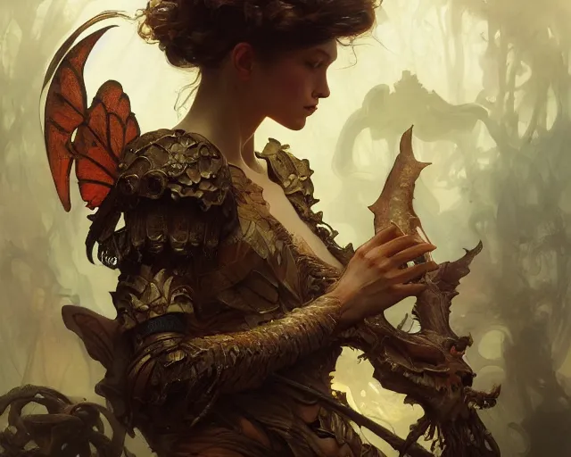 Prompt: photography of otto marseus van schrieck, deep focus, d & d, fantasy, intricate, elegant, highly detailed, digital painting, artstation, concept art, matte, sharp focus, illustration, hearthstone, art by artgerm and greg rutkowski and alphonse mucha