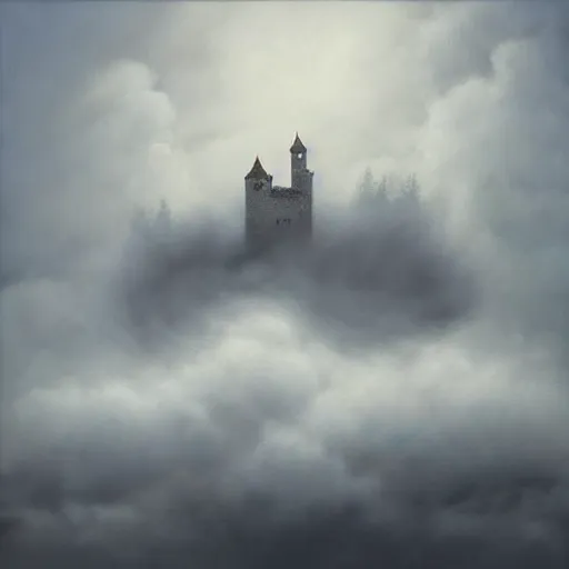 Image similar to castle in clouds by lee madgwick