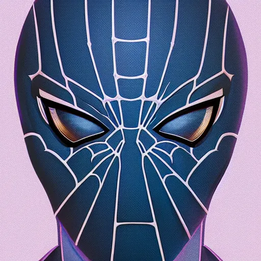 Image similar to face icon stylized minimalist spider - man, loftis, cory behance hd by jesper ejsing, by rhads, makoto shinkai and lois van baarle, ilya kuvshinov, rossdraws global illumination