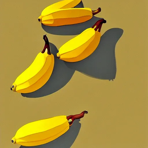 Prompt: goro fujita ilustration a real full juicy yellow bananas, painting by goro fujita, sharp focus, highly detailed, artstation