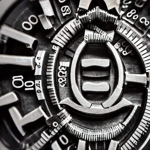 Prompt: machinist micrometer intricate numbers and letters macro photograph