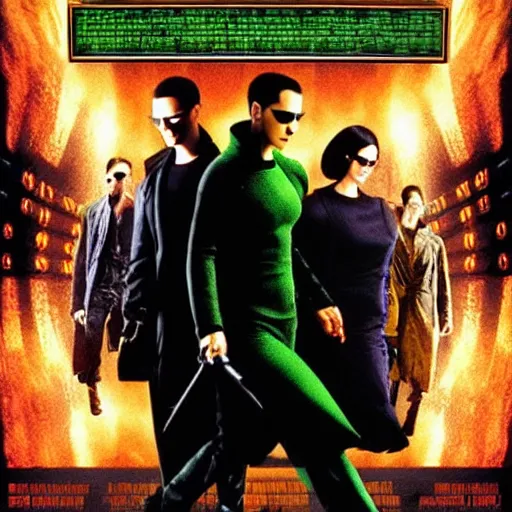 Image similar to matrix movie poster