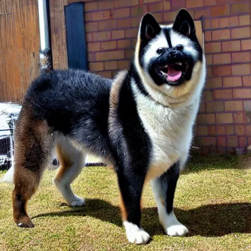 Prompt: an akita in samurai armour