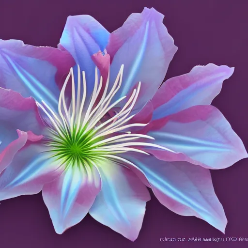 Image similar to clematis theme logo, clematis theme banner, clematis design, clematis in the deep sea, trending on artstation, warm light, lovely and cute, fantasy art, 8 k resolution