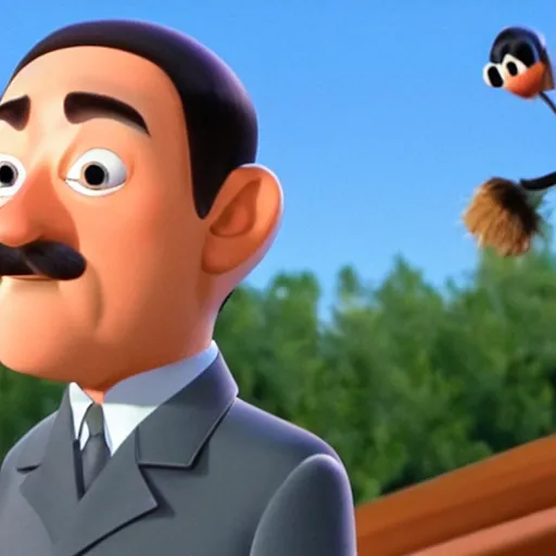 Image similar to hitler in pixar style