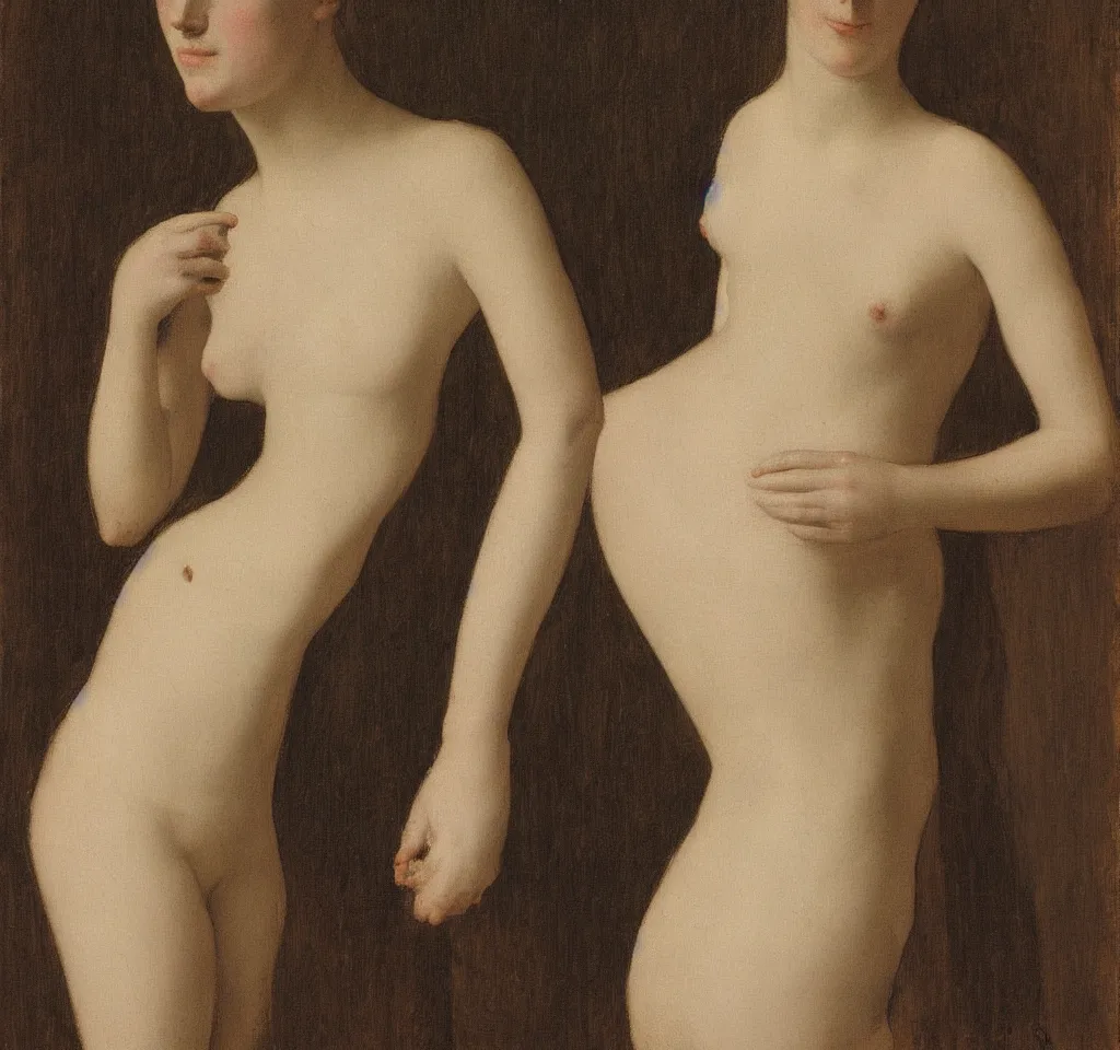 Image similar to portrait of a skinny lady, by levy - dhurmer and ingres