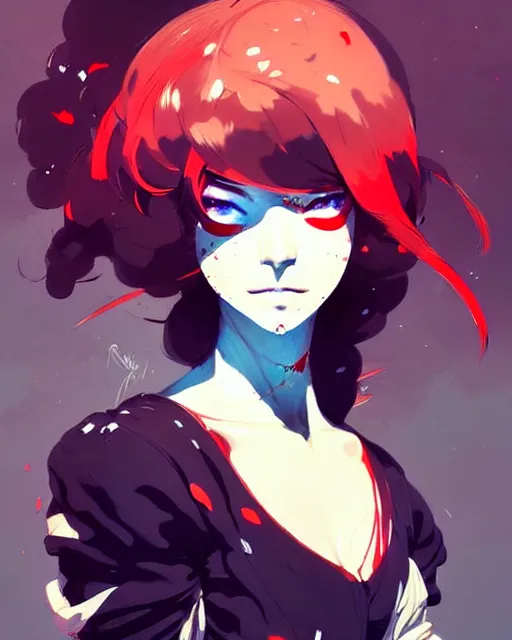 Image similar to a ultradetailed beautiful painting of a stylish battle maid, by conrad roset, greg rutkowski and makoto shinkai trending on artstation