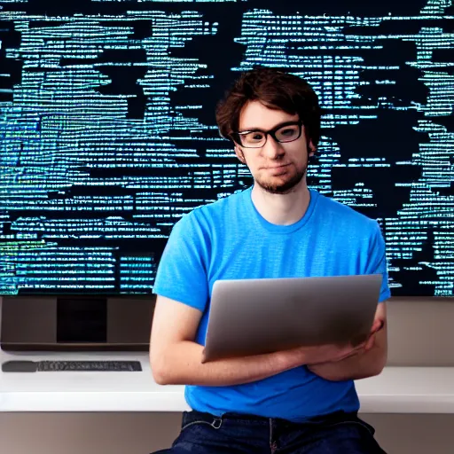 Prompt: photo of the average google software engineer