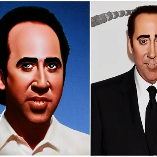 Prompt: The child of Jerry Seinfeld and Nic Cage