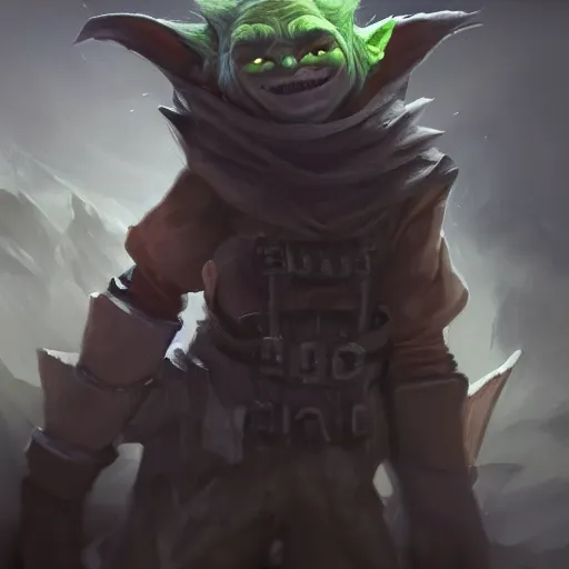 Image similar to XQC as a goblin, artstation hall of fame gallery, editors choice, #1 digital painting of all time, most beautiful image ever created, emotionally evocative, greatest art ever made, lifetime achievement magnum opus masterpiece, the most amazing breathtaking image with the deepest message ever painted, a thing of beauty beyond imagination or words, 4k, highly detailed, cinematic lighting