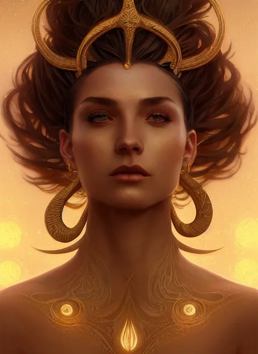 Image similar to a beautiful cinematic female sand goddess, golden tatto, galatic shamen with Quantum energy fantasy, fantasy magic, undercut hairstyle, dark light night, intricate, elegant, sharp focus, illustration, highly detailed, digital painting, concept art, matte, art by WLOP and Artgerm and Greg Rutkowski and Alphonse Mucha, masterpiece