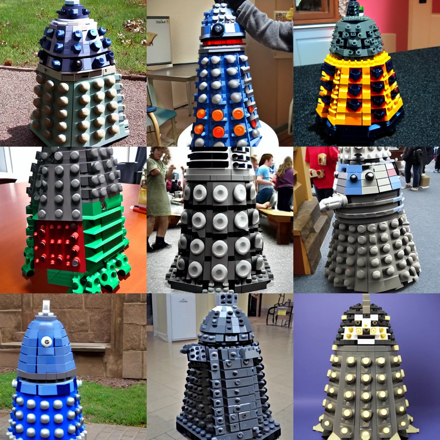 Prompt: a dalek made of Lego