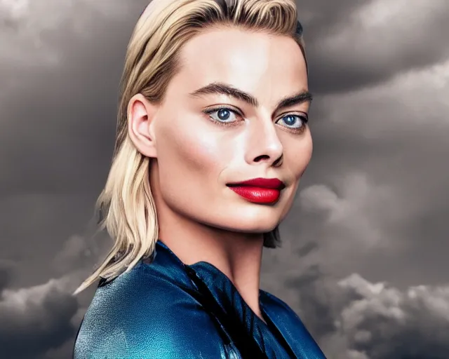 Prompt: a photo of margot robbie sitting on a flying plane, hyper realistic face, beautiful eyes, cinematic, long shot, hyper detailed, 8 5 mm photograph, 8 k resolution, film still, sharp lens, wide lens