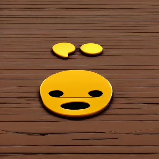 Image similar to IOS sad emoji, crying, 3D render, specular smooth shading