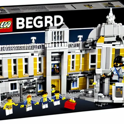 Image similar to mar - a - lago fbi raid lego set