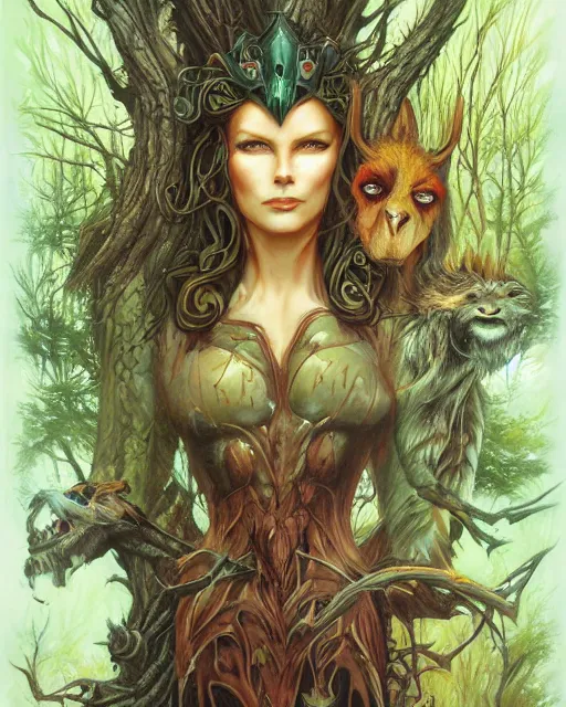 Image similar to the queen of the forest julie bell, Ross Tran and Michael Whelan