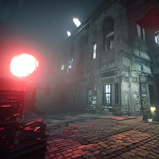 Prompt: lovecraftian fps on unreal engine 5