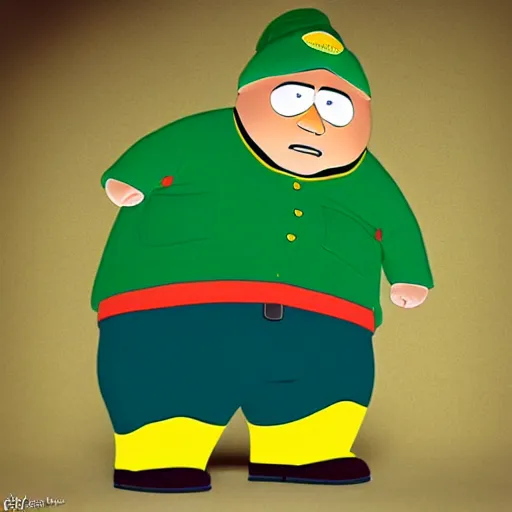 Prompt: Eric Cartman hyperrealistic