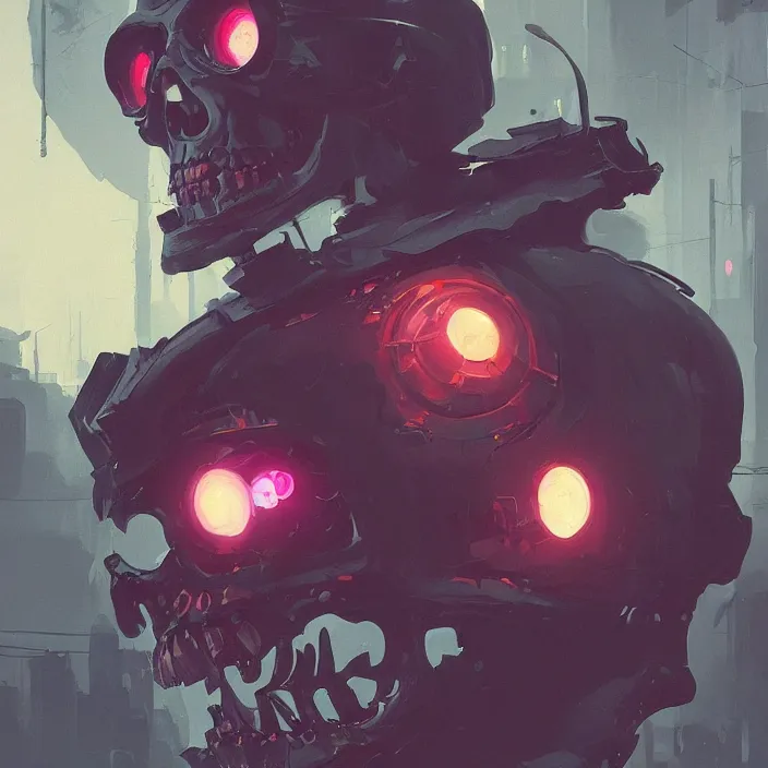 Prompt: a colorful comic noir illustration painting of a cyberpunk skull by sergey kolesov and greg rutkowski and pascal blanche. in style of digital art, symmetry, sci fi, hyper detailed. octane render. trending on artstation