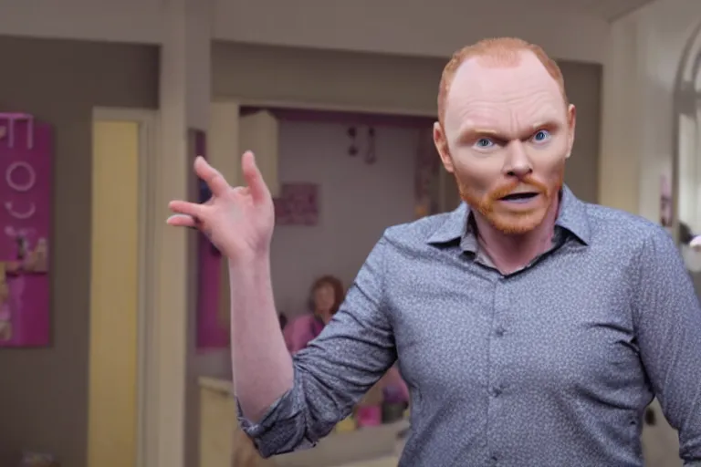 Image similar to still frame of bill burr in barbie, by Jaap Buitendijk