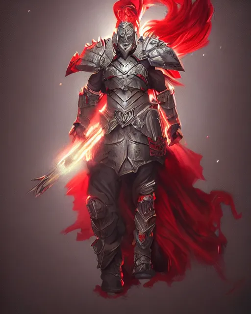 Image similar to paladin red, fantasy art, trending on artstation