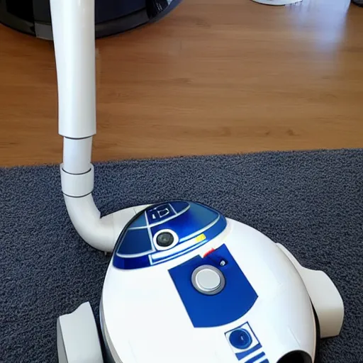 Image similar to r 2 d 2 vacuum cleaner, 8 k,
