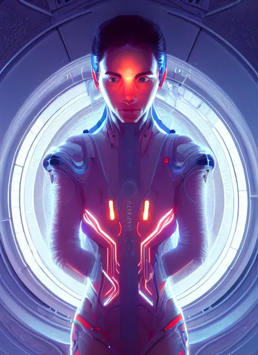 Prompt: symmetry!! portrait of water, tech wear, scifi, glowing lights!! intricate elegant, highly detailed, digital painting, artstation, concept art, smooth, sharp focus, illustration, art by artgerm and greg rutkowski and alphonse mucha