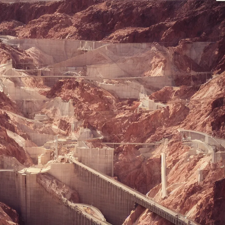 Prompt: “ultra realistic wooden hoover dam made of wood light rays”