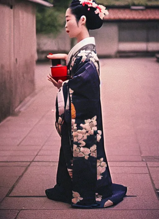 Image similar to Portrait Photograph of a Japanese Geisha Fuji Superia 200