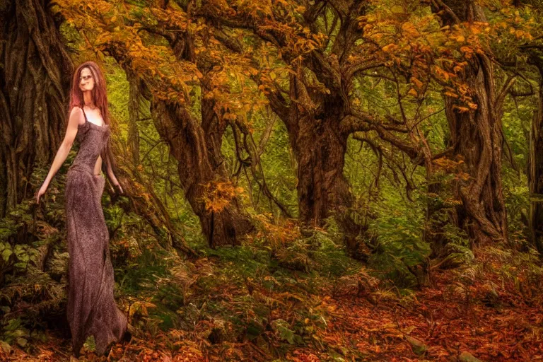 a dryad in the autumn forest | Stable Diffusion | OpenArt