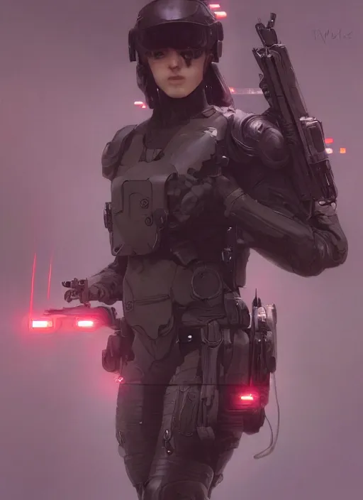 Prompt: girl wearing tactical gear, intricate lights, bio luminescent, plasma, by ruan jia and artgerm and range murata and wlop and ross tran and william - adolphe bouguereau and beeple. key art. fantasy illustration. award winning, artstation, intricate details, realistic, hyperdetailed, 8 k resolution.