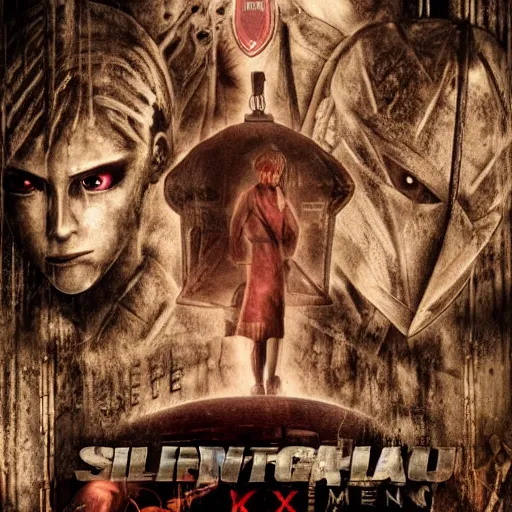 Image similar to ultra - photorealistic, new silent hill game poster from konami, intricate details, sharp focus, perfect baroque like real project, symmetrical realistic, perfect face and anatomy ultra - details, 4 k, uhd.