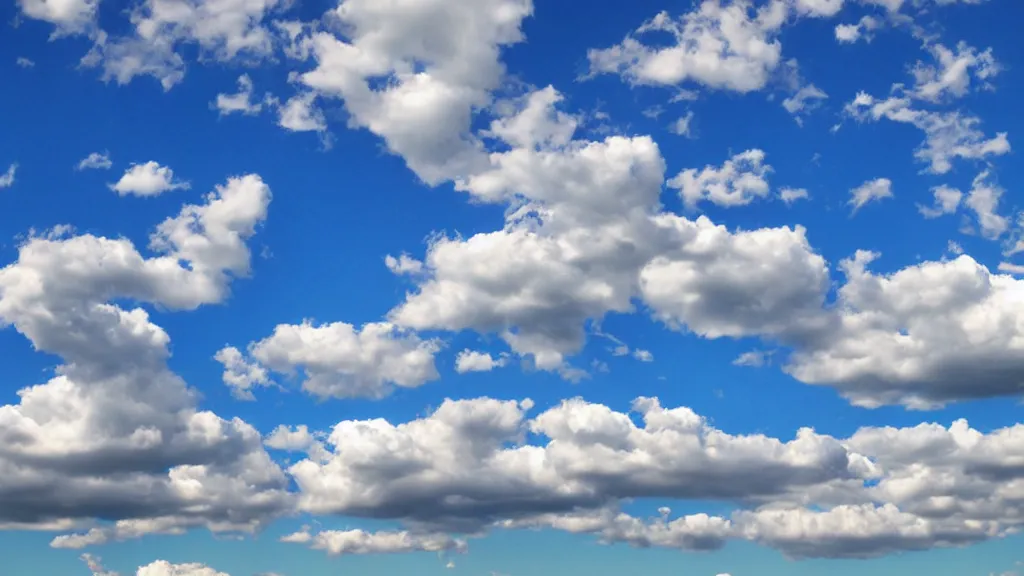 Image similar to puffy clouds sky sparse