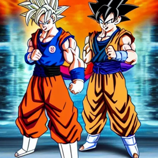 Image similar to goku and chi - chi finally settle down and buy a home