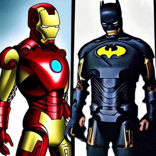 Image similar to iron man in batman suit