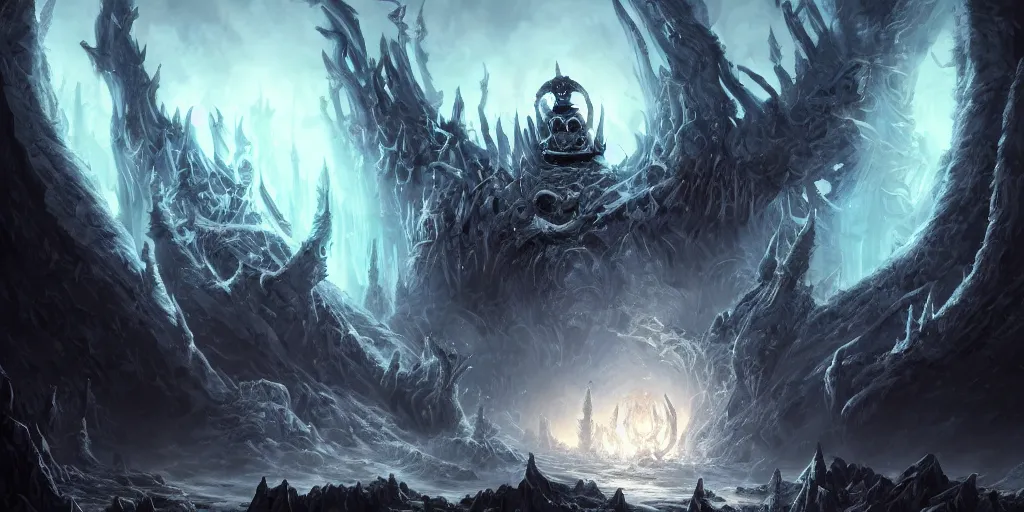 Image similar to the lich king absorbing the souls of living beings around it, concept art, digital illustration, trending on artstation, deviantart, artgerm, epic composition, masterpiece, highly detailed, advanced technique, ambient lighting, wlop, ross draws