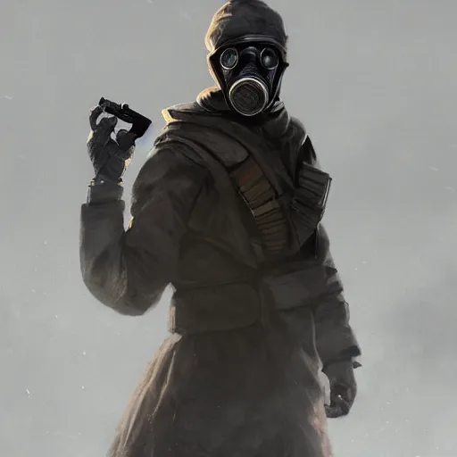 Prompt: hooden villain wearing a gas mask with red goggles, smoke coming out of his body, dark background, unreal engine 5, ultra realistic, detailed, 4k, fog, by greg rutkowski