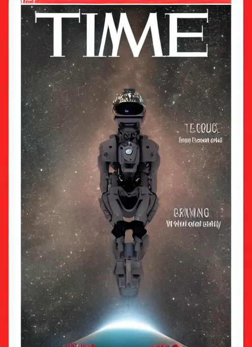 Prompt: TIME magazine cover, the coming AI singularity, 4k, wow