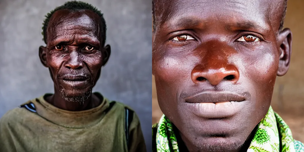 Prompt: portrait of a man from Kenya