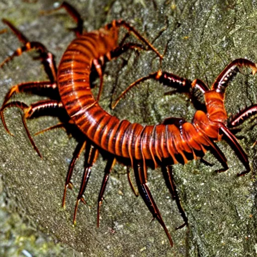 Image similar to gollum - faced centipede