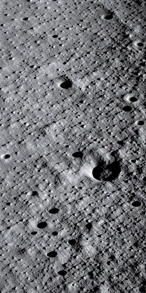 Image similar to the scenery of the lunar surface, the footprints of human beings on the lunar surface.