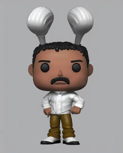 Image similar to full body 3d render of Tom Ellis as a funko pop, studio lighting, white background, blender, trending on artstation, 8k, highly detailed