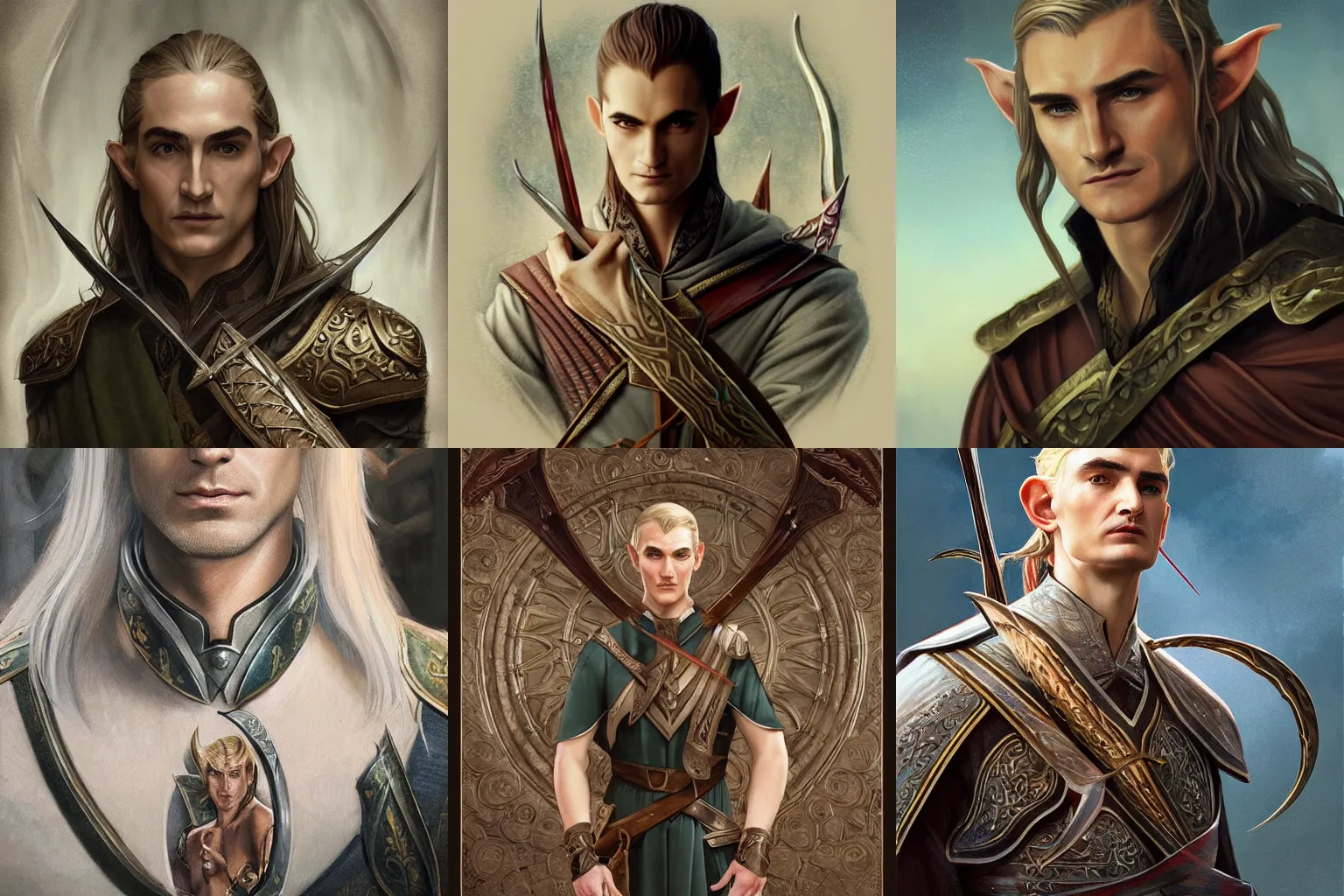 Prompt: a high elf noble man, similar to Legolas, shaved face, with a squid tattoo, squid motifs, D&D, fantasy, intricate, cinematic lighting, highly detailed, digital painting, artstation, concept art, smooth, sharp focus, illustration, art by Artgerm and Greg Rutkowski and Alphonse Mucha