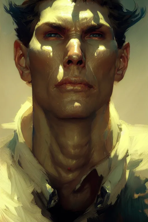 Image similar to jerma 9 8 5 portrait dnd, painting by gaston bussiere, craig mullins, greg rutkowski, yoji shinkawa