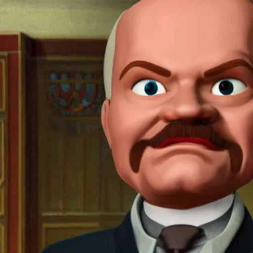 Prompt: vladimir lenin as a pixar character