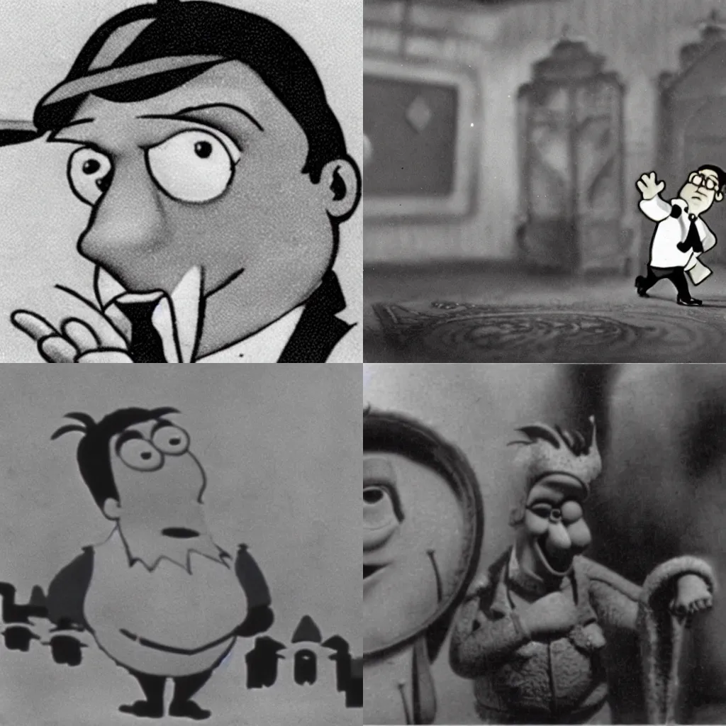 Prompt: still of Peter Griffin from The Enchanted Castle, Laika, stop-motion film (1924)